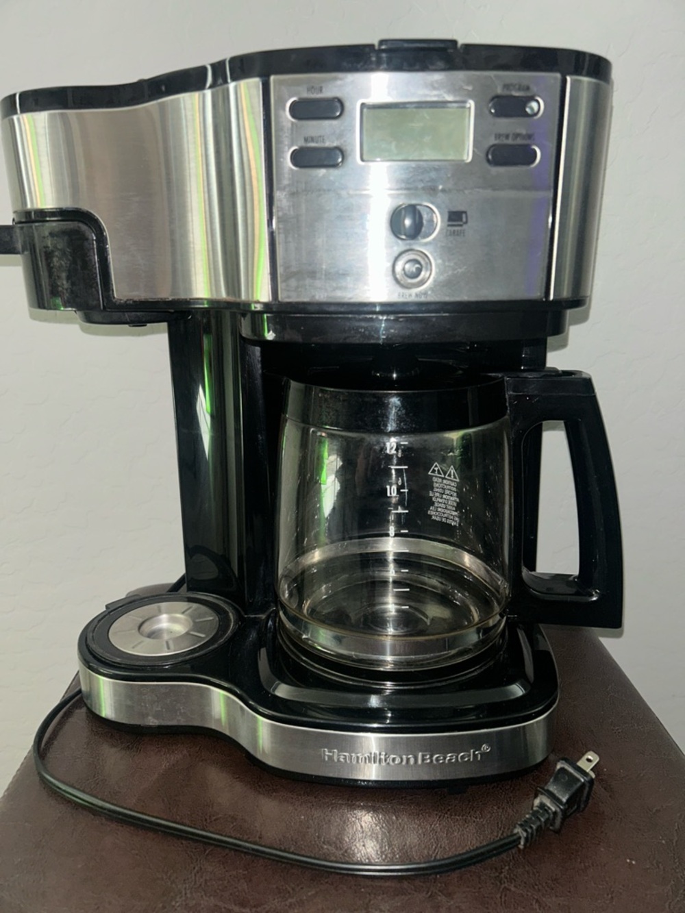 Hamilton Beach Black and Stainless Steel Programmable 12-Cup Coffee Maker